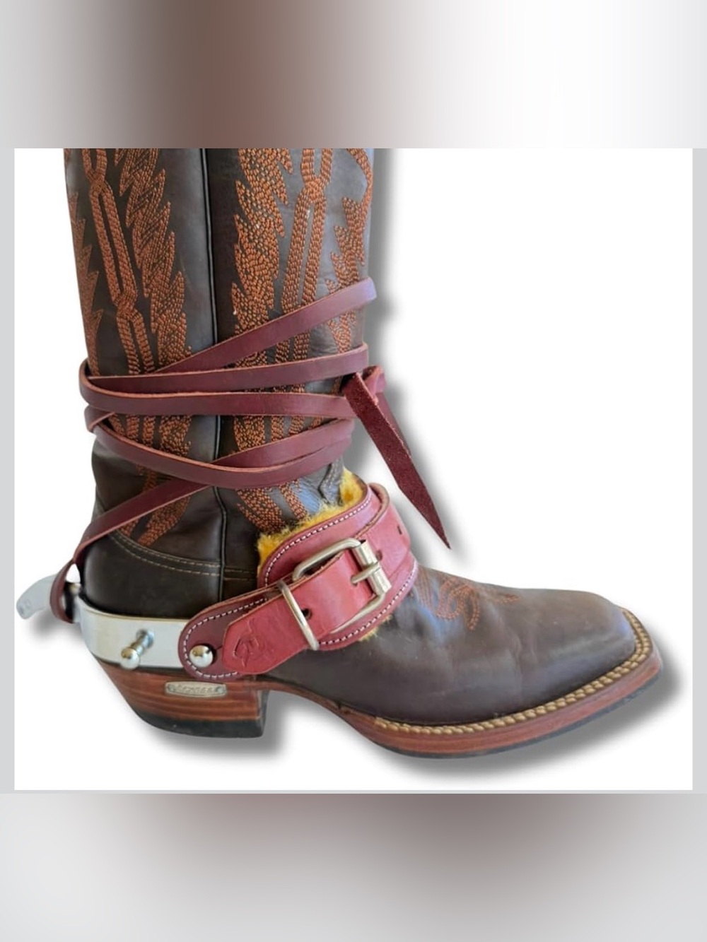Traditional Spur Straps Set for Bull Riding & Saddle Bronc